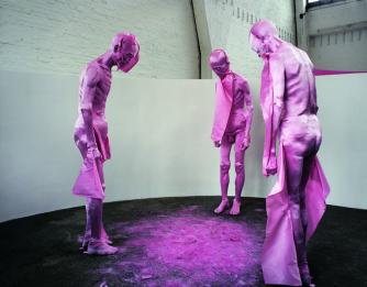 Lin Tianmiao, Pink Figures Standing