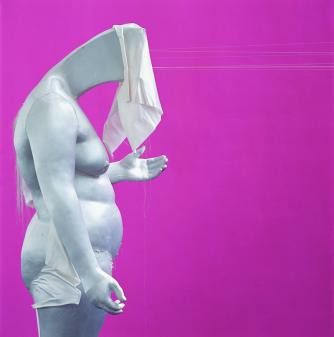 Lin Tianmiao, Chatting (detail).