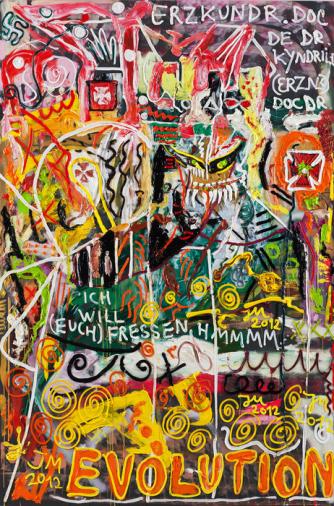Jonathan Meese, Der Tollste Kunstvogt Ruft: Es Ist Höchste Erzzeit, Las Vegas Durchzubayreuthen, Aber Zacki-Zacki