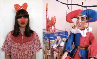 Clown and his assistant, From the People inside of me series, laser jet print on silk paper, 18.5×27.5cm