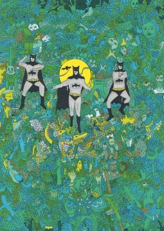 Persian Sytle, Marker and pen on paper, 42×20 cm, 2013