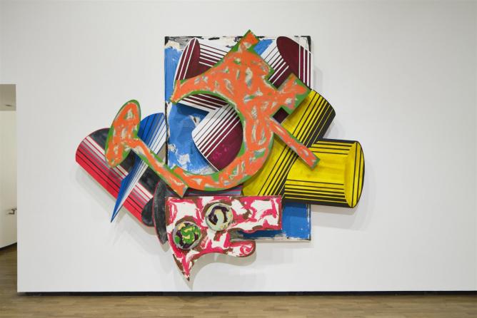 Frank Stella, La Penna Di Hu, 1984. Mixed Media on Canvas. Galerie Enrico Navarra, Paris.
