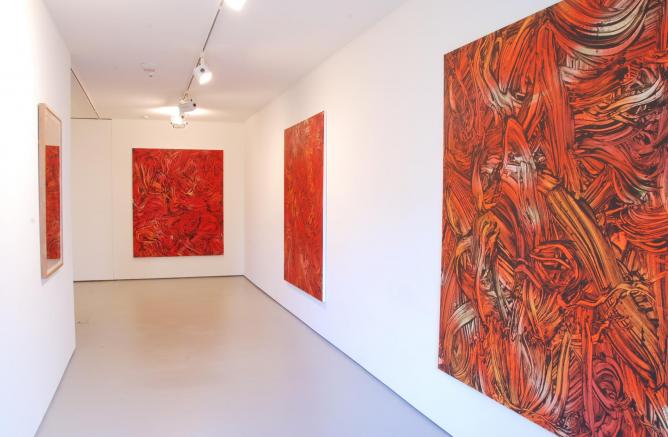 Bartley and Company Art_Judy Millar, 2014, Red Red Orange