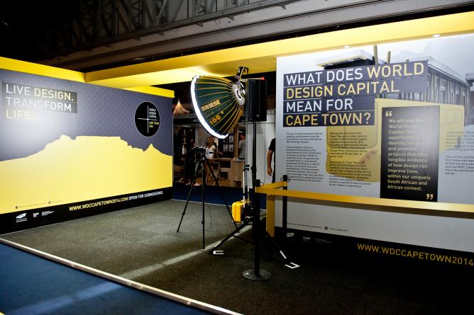 Design Indaba stand at WDC 2014 Launce People Branding © Andrew Brown