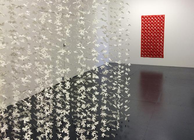 Installation View of Overboard, Liz Jaff Exhibit | Image Courtesy of Robert Henry Contemporary, and the artist