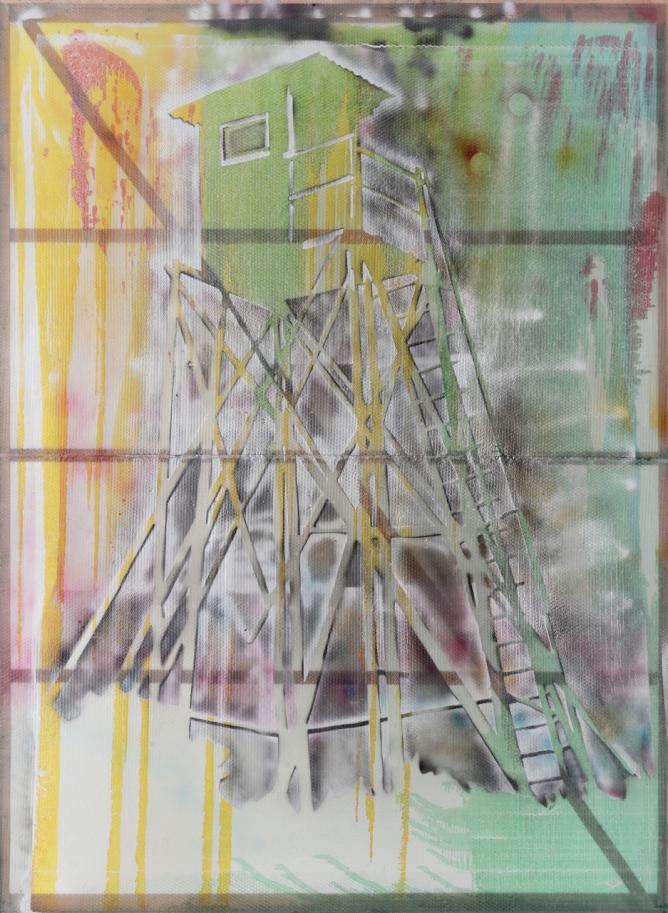 Watchtower (Hochsitz)1984 IVAM, Institut Valencia d'Art Modern, Valencia, Spain © The Estate of Sigmar Polke / DACS, London / VG Bild-Kunst, Bonn