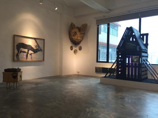 Hong Kong Bestiary installation view at Platform China | Courtesy Platform China