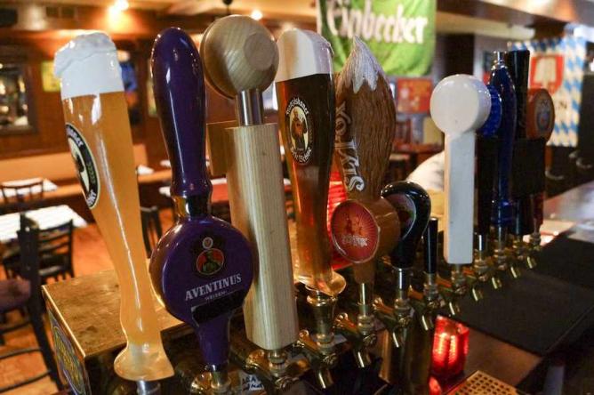 Beers on tap