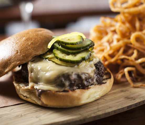 The satisfying Tria Taproom Beer burger is a must-try in Philadelphia.