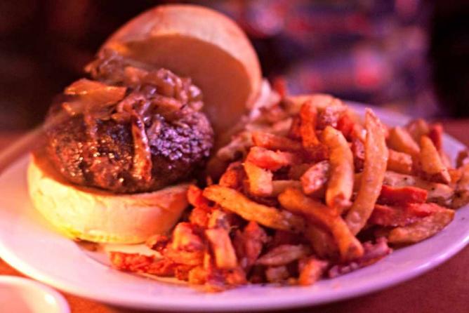 The Good Dog burger is the signature burger of the bar.