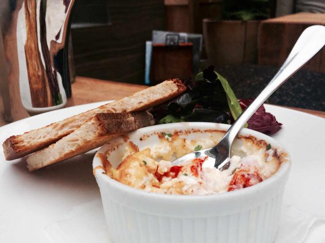Baltaire's Lobster Baked Eggs © Baltaire