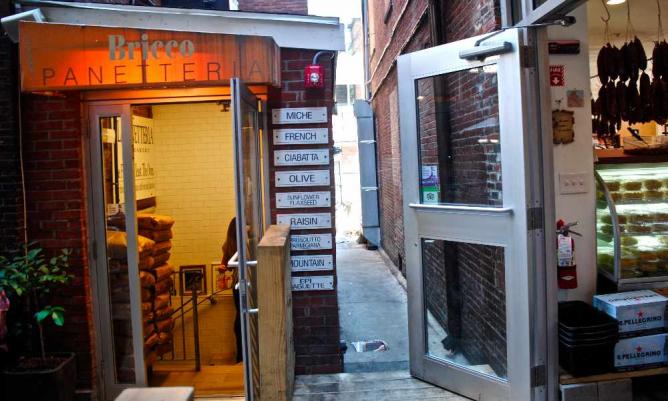 Entrances to Bricco Panetteria and Bricco Salumeria | © Alyssa Erspamer