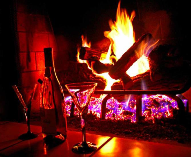 Open Fire and Wine