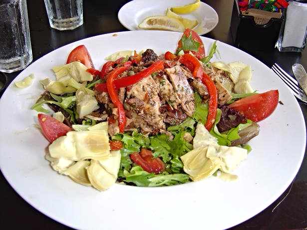 The Tuscan salad at Cup Cafe in the Hotel Congress.