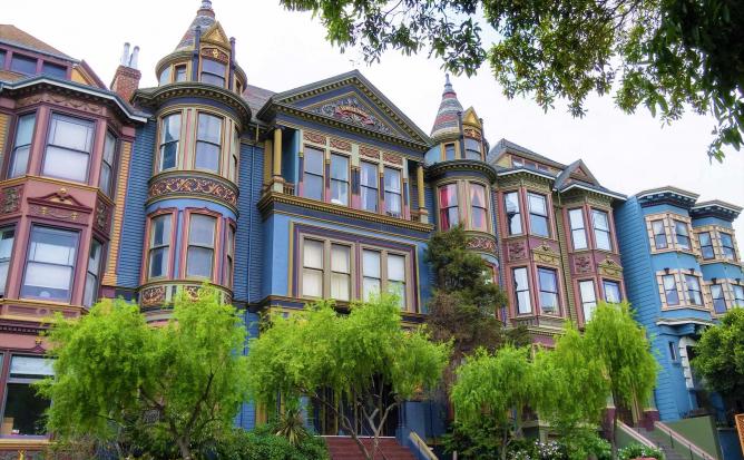 Victorian homes. Victorian homes.