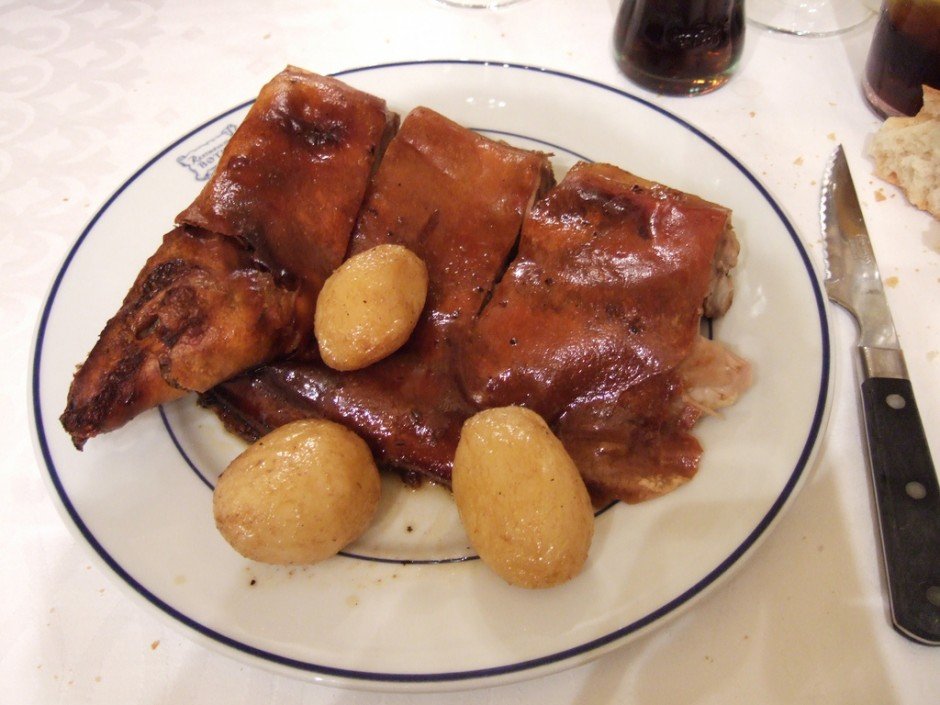 Cochinillo asado at Restaurante Botin