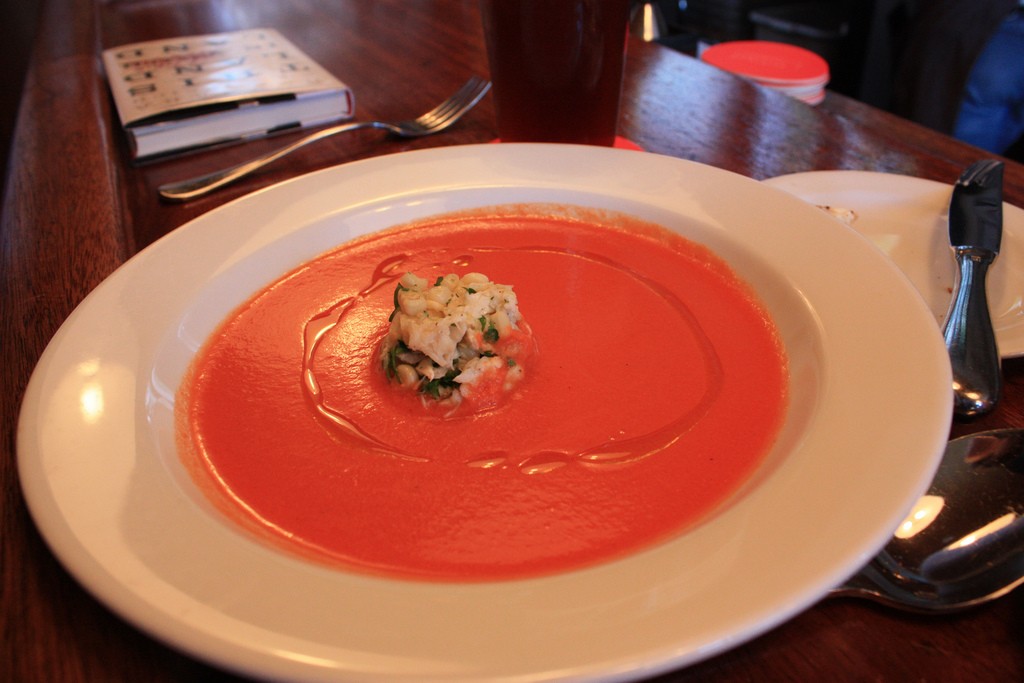 Tomato Bisque with Crab ©T. Carrigan