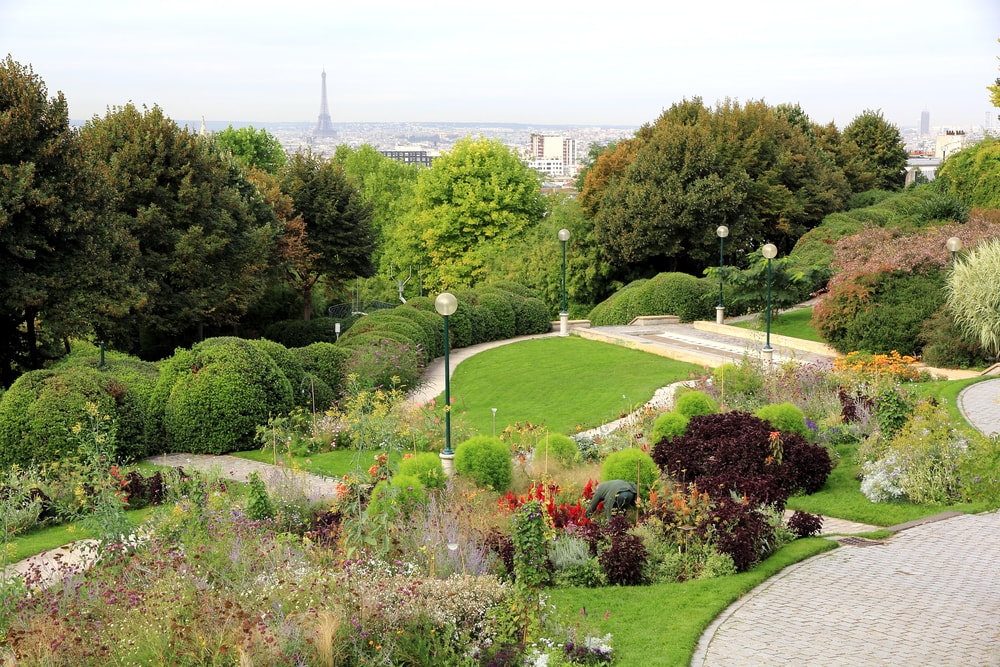 View of Paris from Belleville district