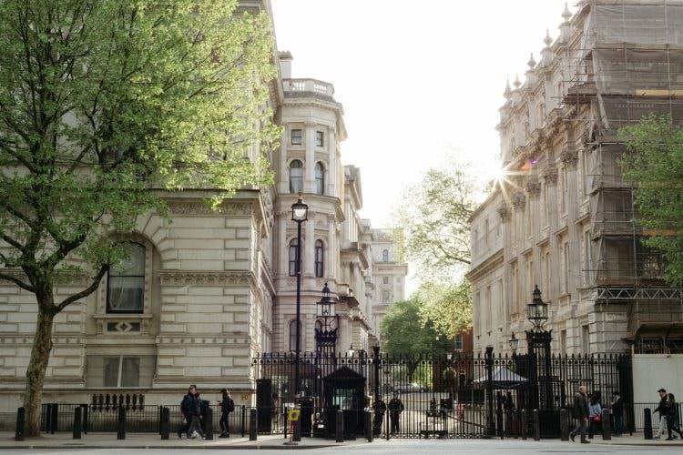 The British prime minister lives at 10 Downing Street