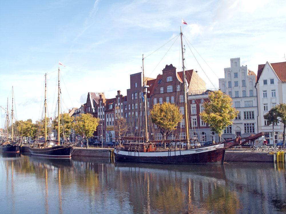 Traditional Sailing Ship in Lübeck, Germany