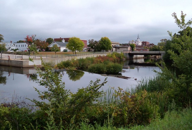 The Cocheco River and central Rochester | © AlexiusHoratius/WikimediaCommons