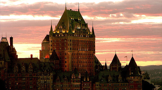 Le château Frontenac –Vieux-Québec / Old Quebec, ville de Québec / Quebec city © Hurteau, Paul;Parent, Claude/Wikicommons