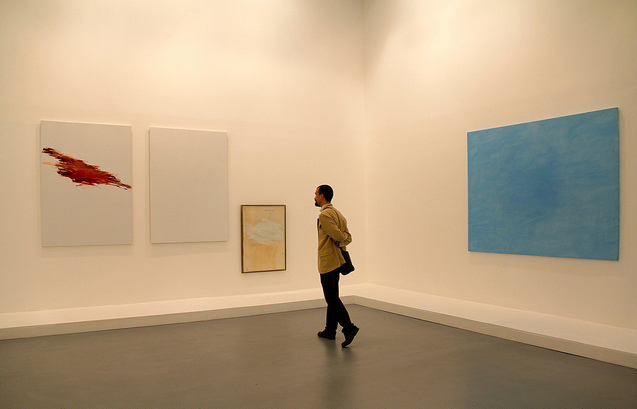 Person Enjoying Works at Caumont Center d’Art | ©Renaud Camus/Flickr