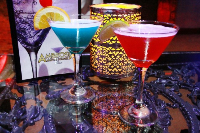 Martinis | Courtesy of Ambrosia Martini Lounge