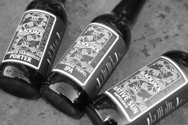 Beers | Courtesy of BlackJack Brewery