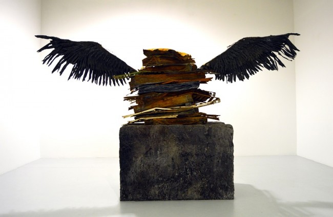“Sprache der Vogel,” 1989 (lead, steel, wood, oil, plaster, resin and acrylic) by Anselm Kiefer | © Lisa Morales