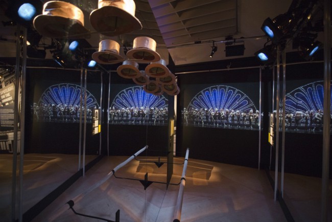 Installation view of 'Curtain Up: Celebrating 40 Years of Theatre in London and New York' | Courtesy of Victoria and Albert Museum, London