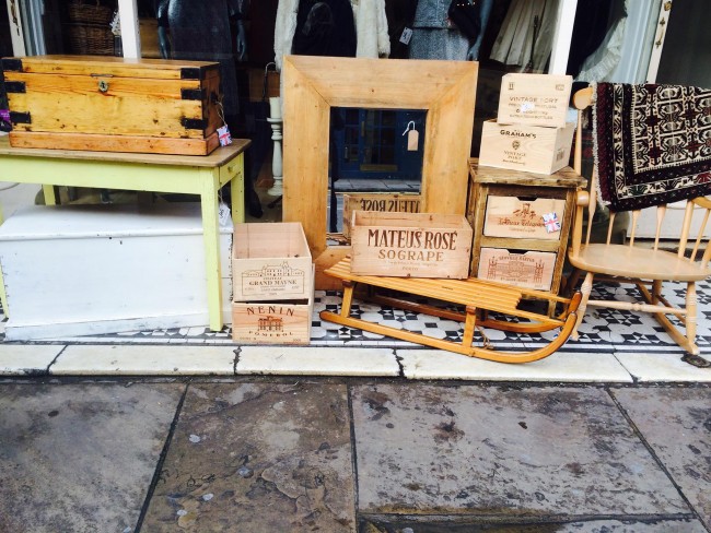 Outside shop display at Joli Vintage Living | courtesy of Joli Vintage Living