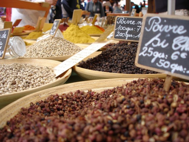 Market stall in Annecy