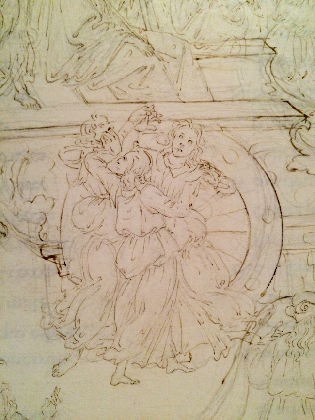 Botticelli_Purgatorio XXXII (detail) The muses are similar to those in Primavera by Botticelli | Courtesy of A.Winners