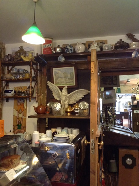 The tea shop at The Junk Shop and Spread Eagle | courtesy of The Junk Shop and Spread Eagle