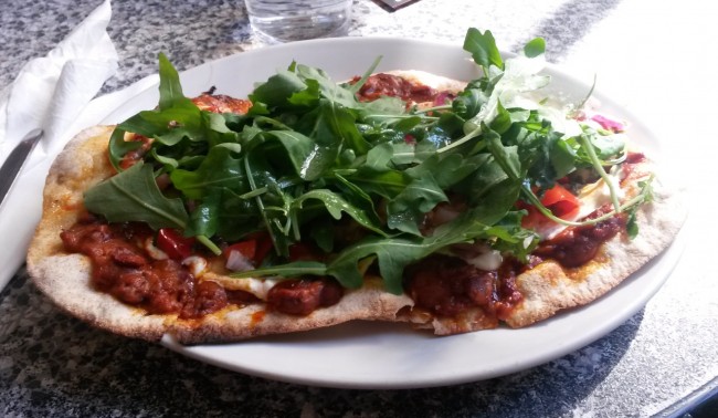 Pizza with Pizzazz at Bath's Chapel Arts Cafe | Courtesy of Bristol Vegetarian