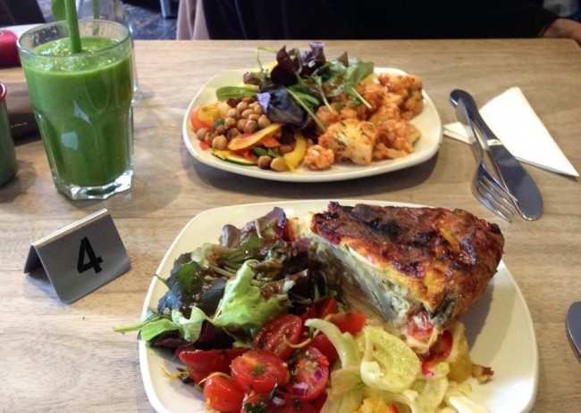 The Metropolitan Cafe lines up super smoothies alongside quiche, salads and panini | Courtesy of Metropolitan Cafe