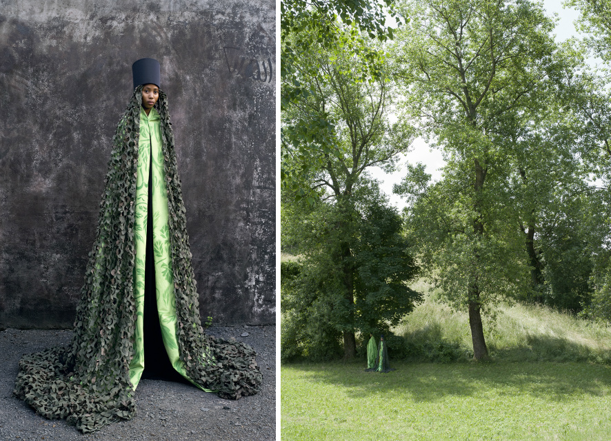 Aisha 2015, Lambda Print and Mimetic Landscape 2015, Lambda Print | © Maïmouna Guerresi