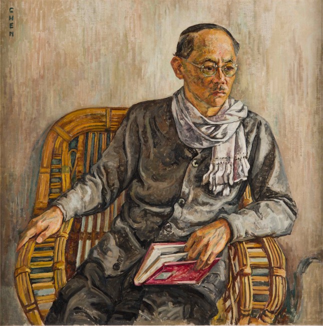Georgette Chen Portrait of Eugene Chen c. 1940 Oil on canvas 91.3 x 90.8 cm Gift of the Estate of Georgette Chen Liying Collection of National Gallery Singapore | © Image courtesy of National Heritage Board