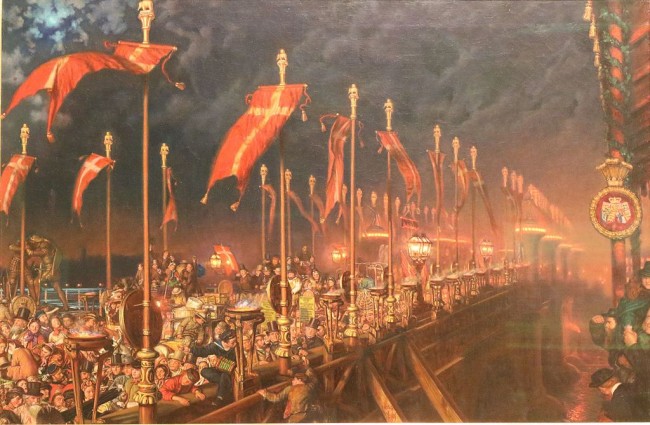 Holman Hunt, London Bridge on the Night of the Marriage of the Prince and Princess of Wales, 65 x 98 cm, Ashmolean Museum, 1864 | © Andrewrabbott/WikiCommons