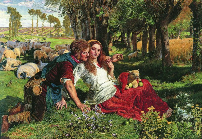 Holman Hunt, The Hireling Shepherd, 76.4 x 109.5 cm, Manchester Art Gallery, 1851 | © Dmitry Rozhkov/WikiCommons