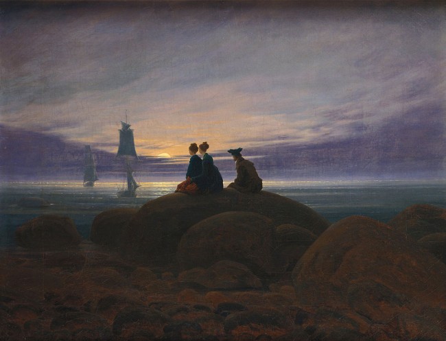 Friedrich, Moonrise over the Sea, 55 x 71 cm, Alte Nationalgalerie, 1822 | © Dcoetzee/WikiCommons