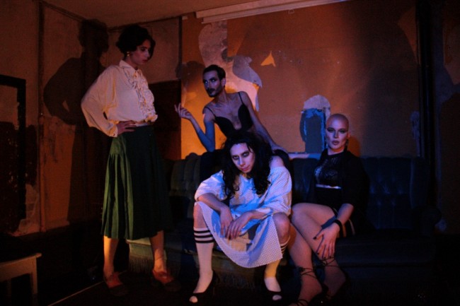 In the backroom with Cher Nobyl, Olympia Bukkakis et al | Courtesy of Vincent Reynaud