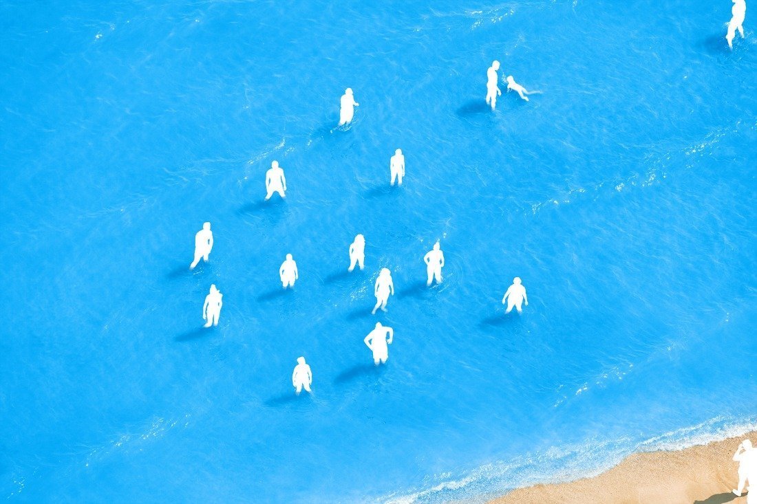 Olivo Barbieri Adriatic Sea (Staged) Dancing People 6, 2015 Archival Pigment Print | Image courtesy of the artist and Yancey Richardson Gallery