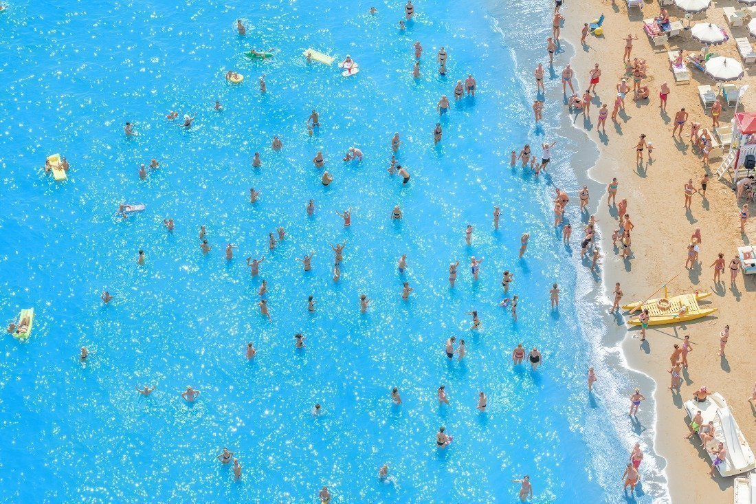 Olivo Barbieri Adriatic Sea (Staged) Dancing People 8, 2015 Archival Pigment Print | Image courtesy of the artist and Yancey Richardson Gallery