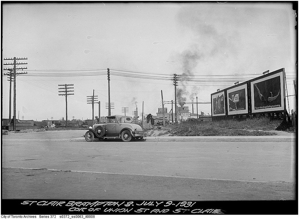 Union Street and St. Clair Avenue, looking south | © Toronto History/Flickr