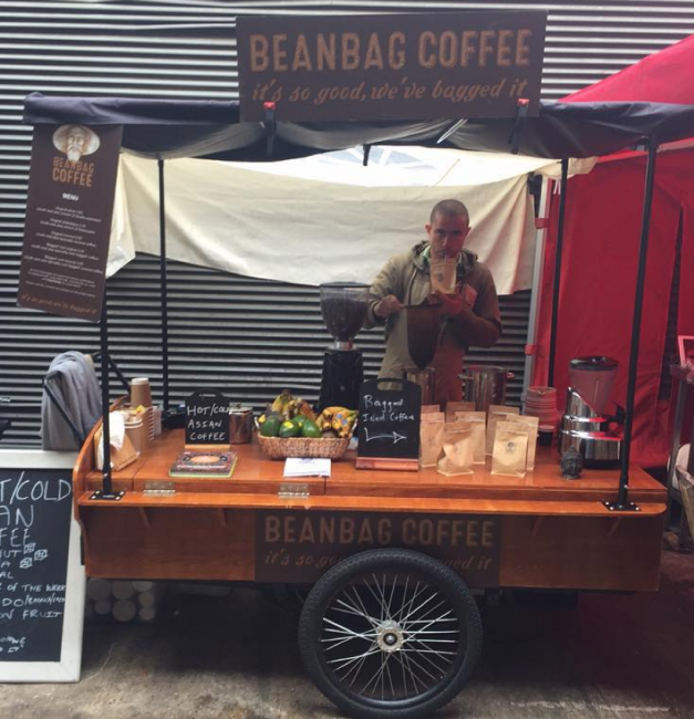 Beanbag Coffee Stand at the Maltby Street Market