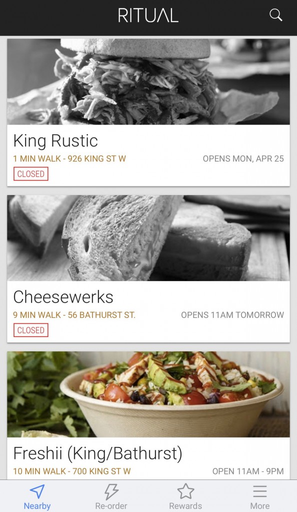 Screenshot of Ritual App