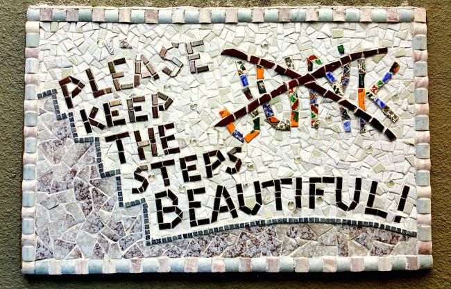 Keep the steps beautiful