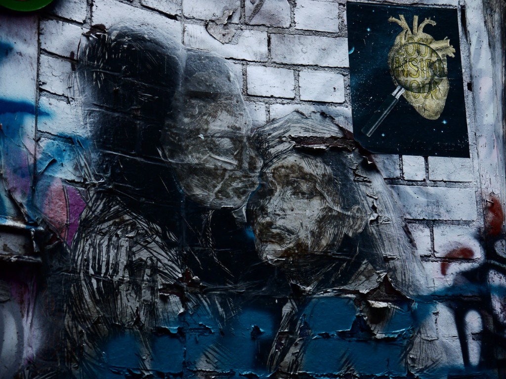 Wheatpaste, Spray Paint And Marker Pen, Duckboard Place l © Ash Seagrave